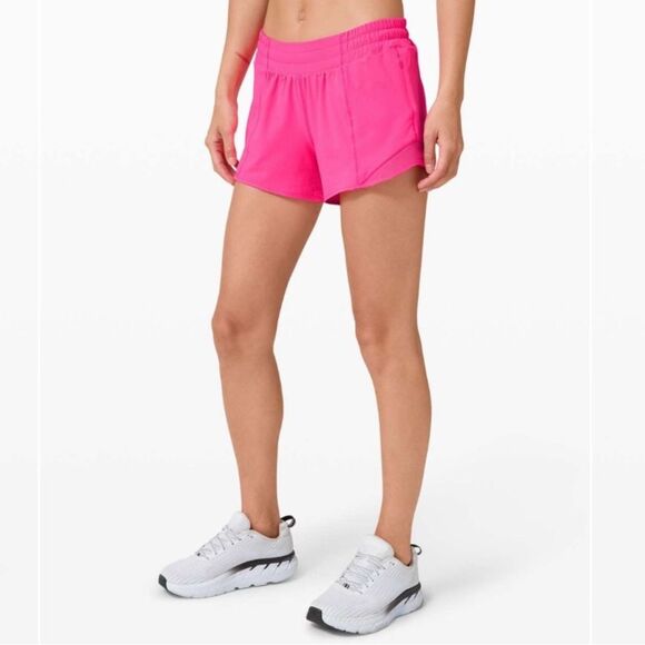 Lululemon Pink Hotty Hot Shorts rare color size 4 - Picture 1 of 7